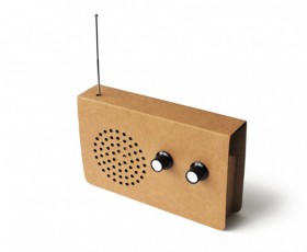 Cardboard radio