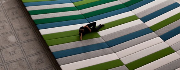 Textile Field par les frères Bouroullec 