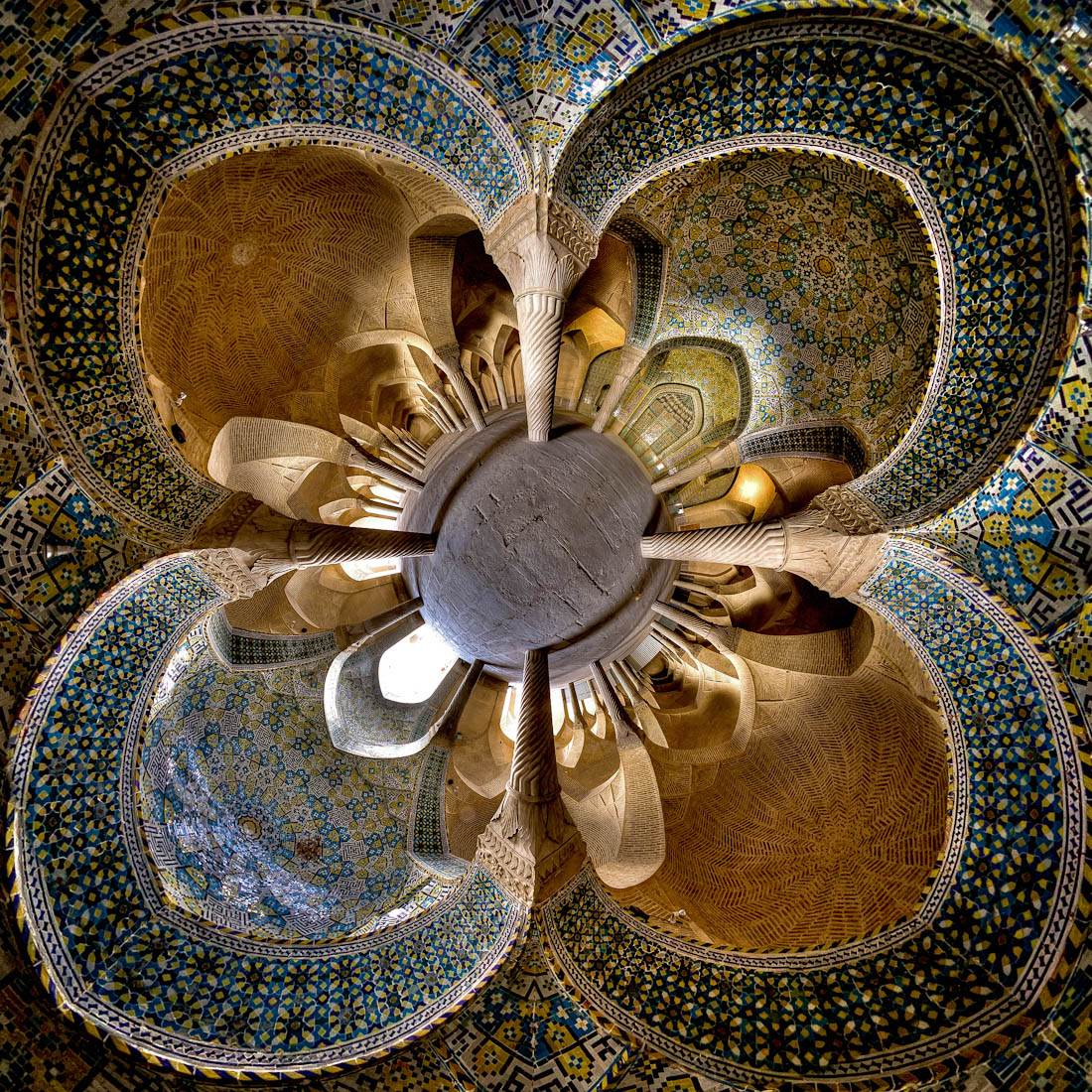 Vakil mosque- Shiraz ( little planet view)2
