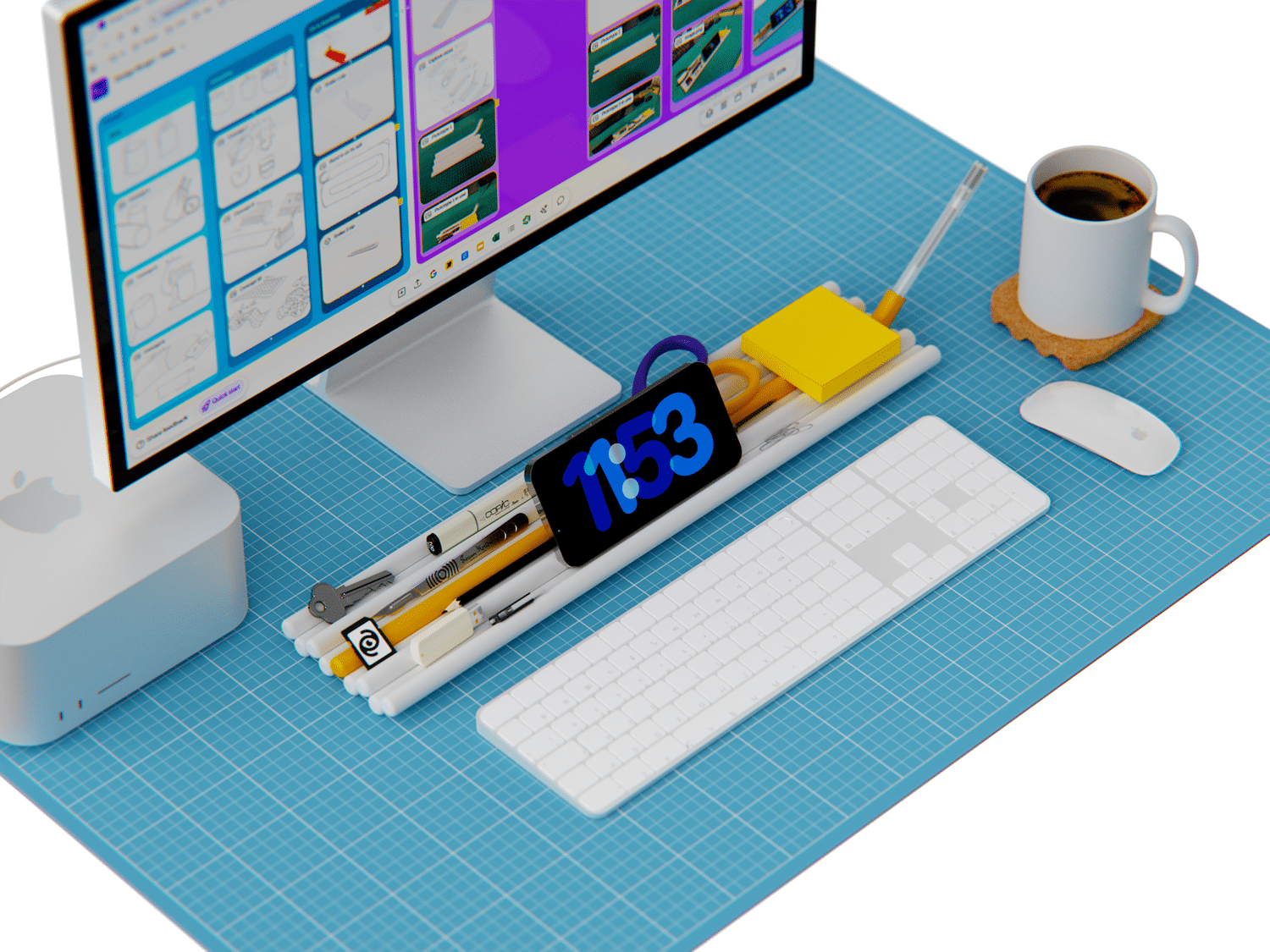 Tracker : un organiseur de bureau modulable et intelligent, pensé pour le quotidien des créatifs