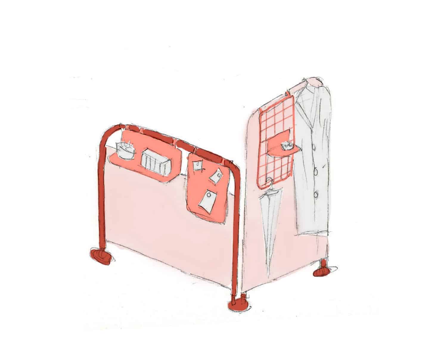 Ola par Silvia Ceñal pour Ondarreta : la cloison de bureau augmentée