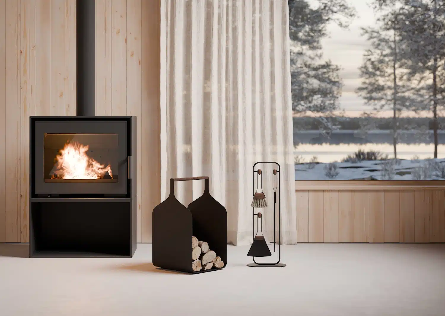 Design autour du feu : Guillaume Delvigne pour Eldvarm imagine les accessoires de poêle Design autour du feu : Guillaume Delvigne pour Eldvarm imagine les accessoires de poêle