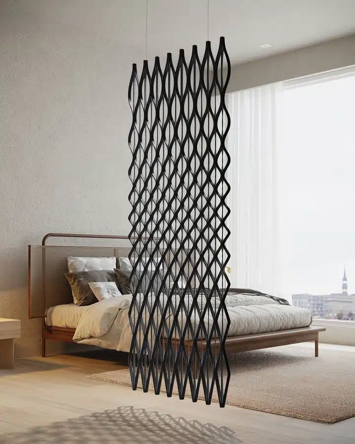 Aectual transforme les déchets de bois en séparations d'espace imprimées en 3D Aectual transforme les déchets de bois en séparations d'espace imprimées en 3D