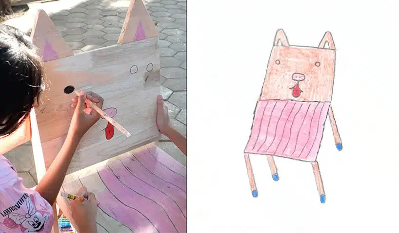 Dessiner sa propre chaise puis s'asseoir dessus : le projet participatif qui réunit design et pédagogie au Cambodge