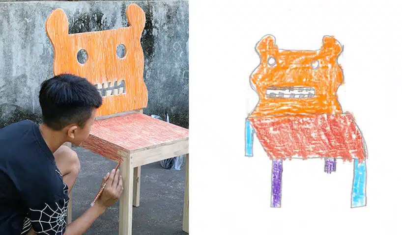 Dessiner sa propre chaise puis s'asseoir dessus : le projet participatif qui réunit design et pédagogie au Cambodge