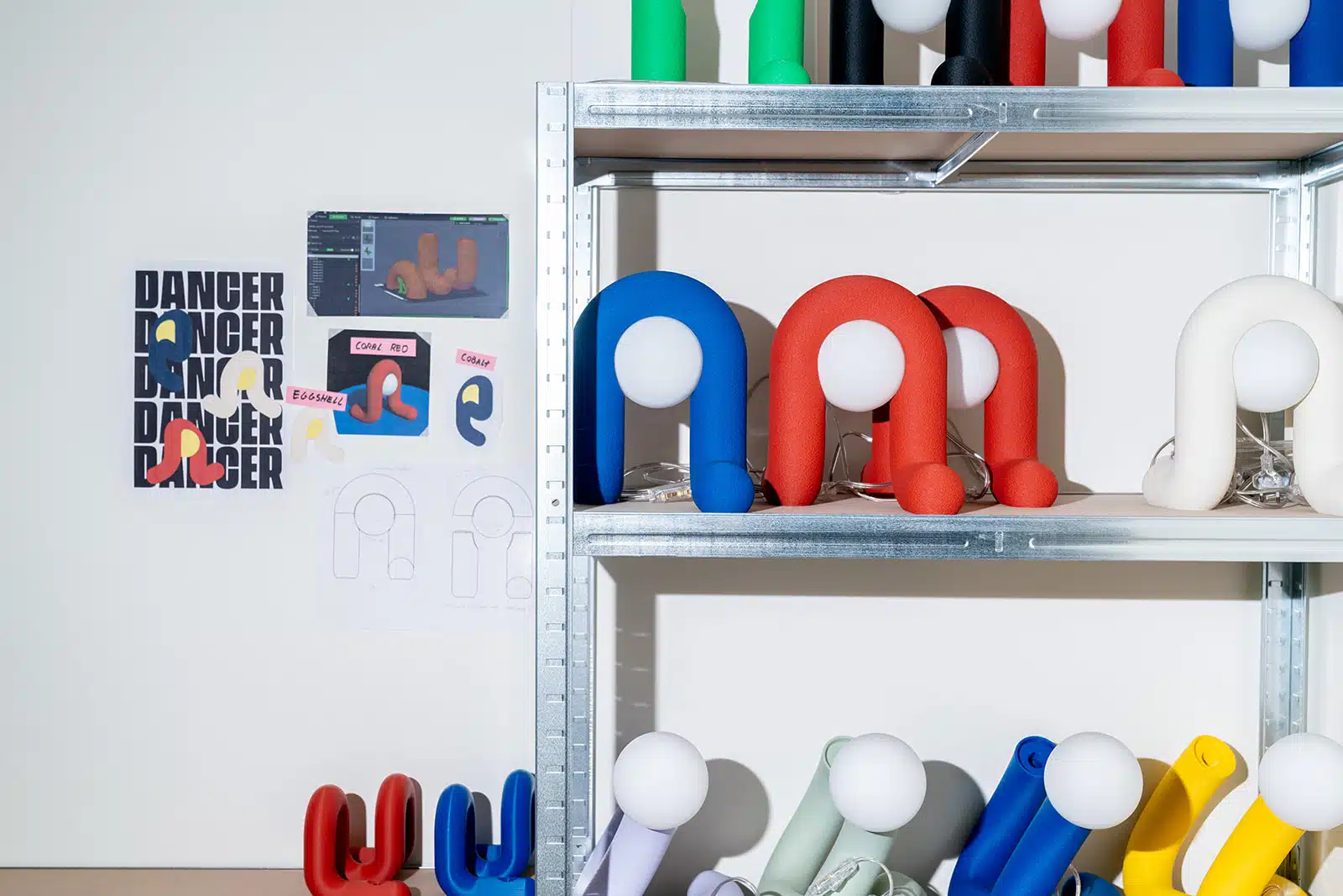 Dancer lamp d'Emil Robbrecht : quand l'impression 3D sculpte le mouvement en PLA végétal