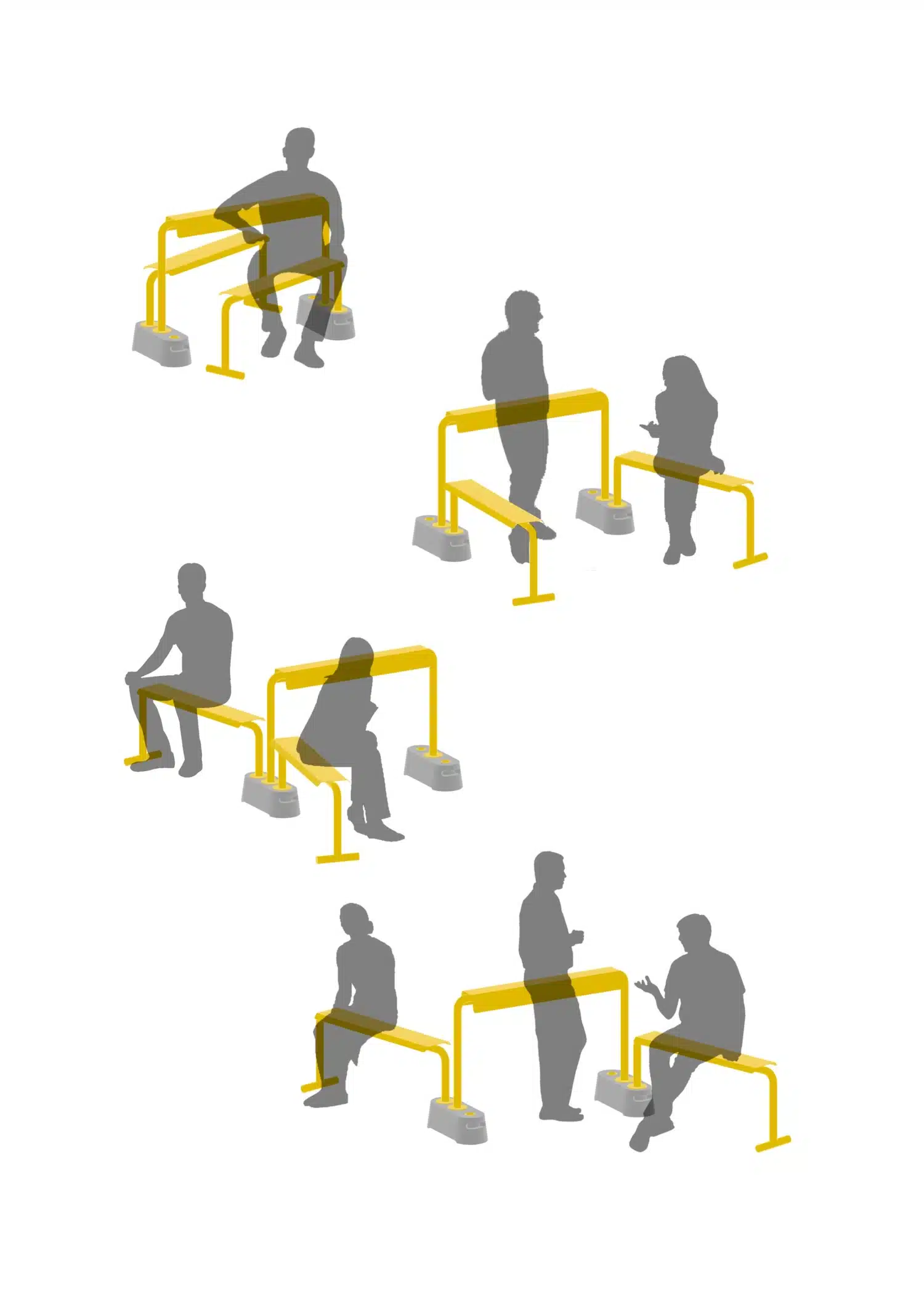NODE transforme les codes des barrières de ville en mobilier urbains par Xinyi Liu