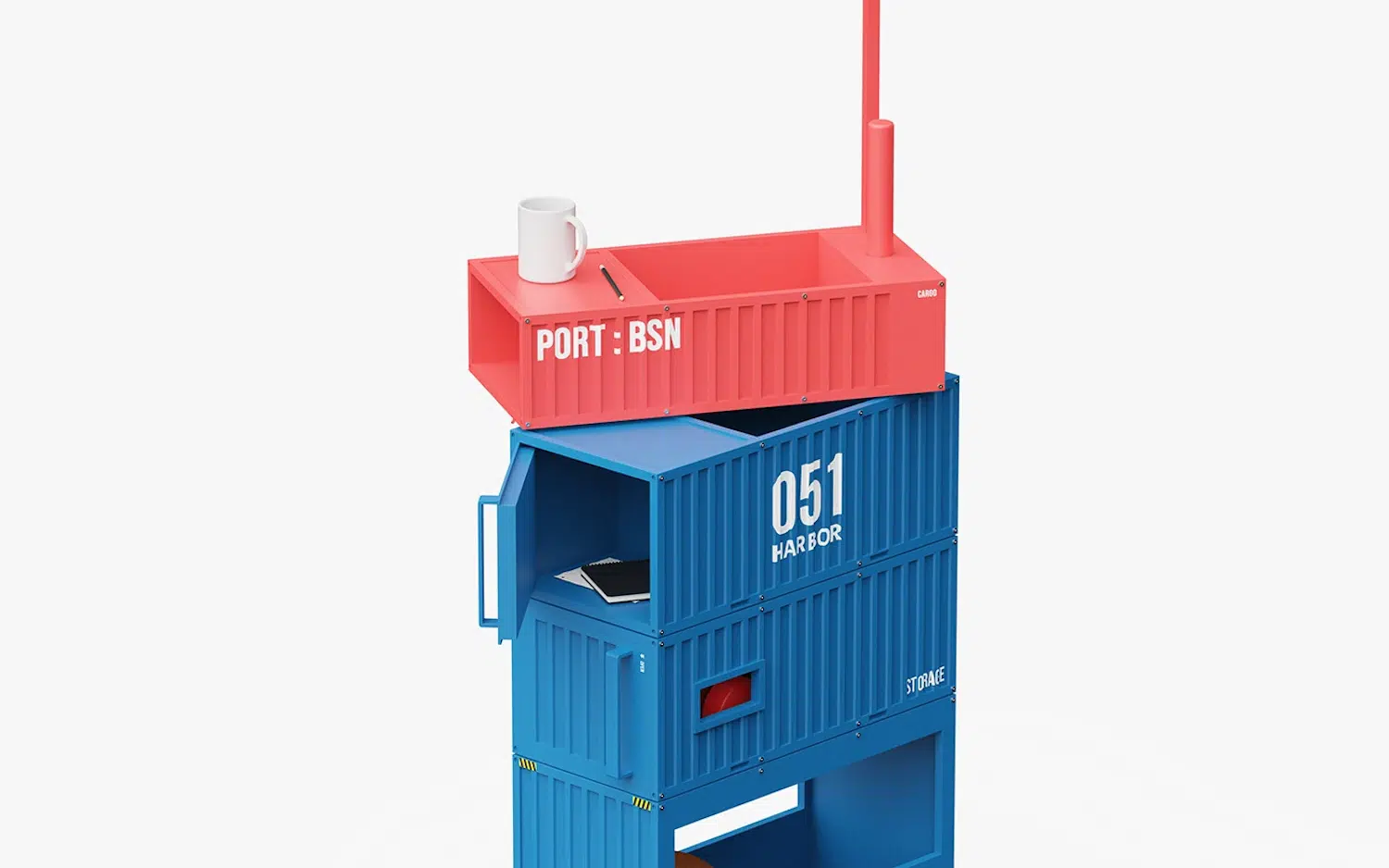 Harbor 051 : quand le port de Busan se glisse dans un meuble de rangement