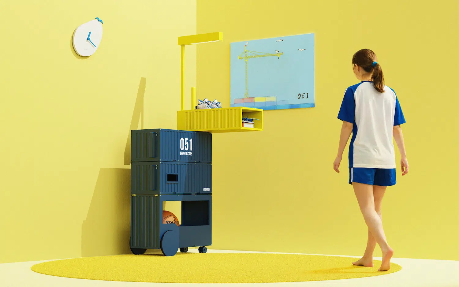 Harbor 051 : quand le port de Busan se glisse dans un meuble de rangement