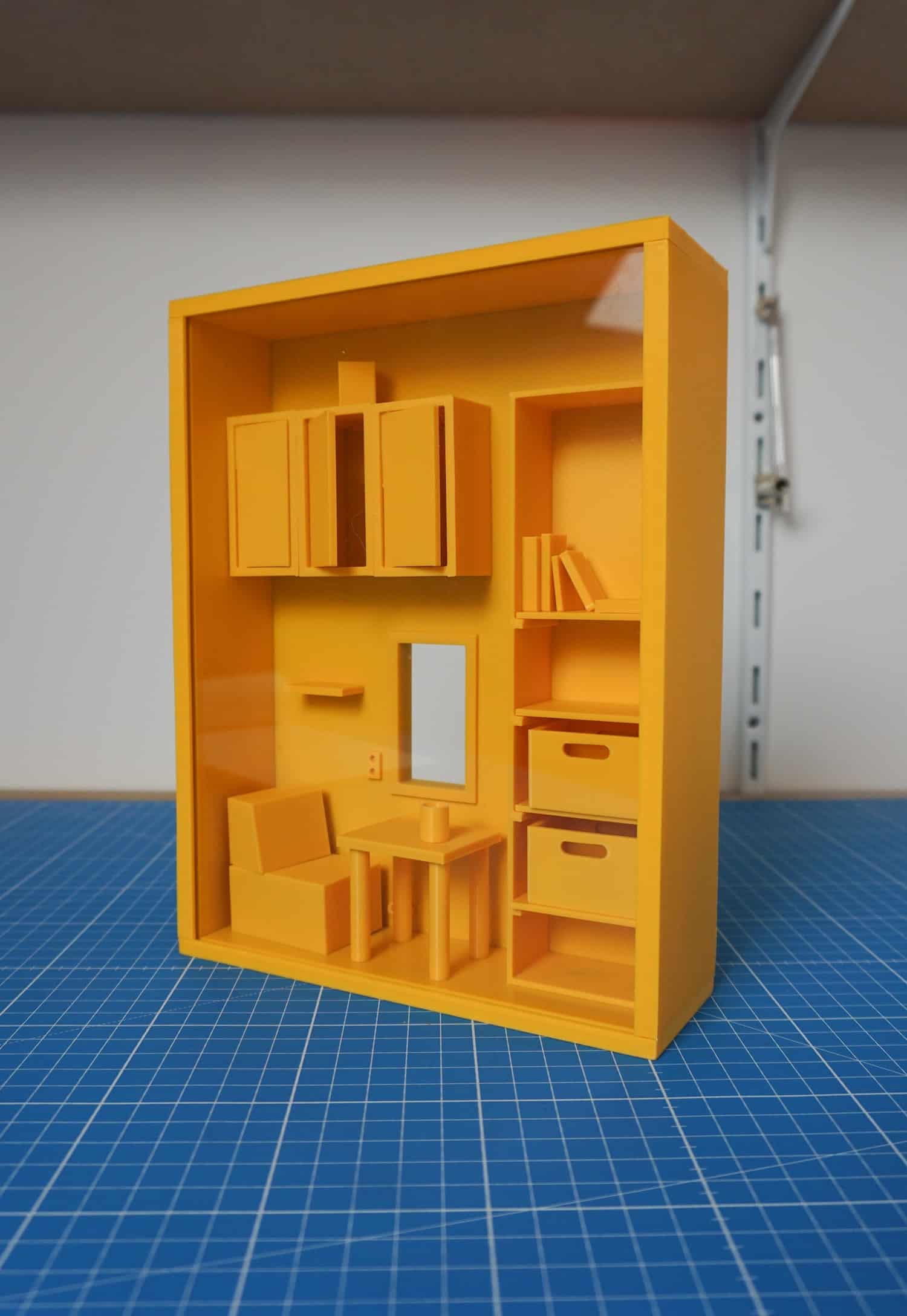 Room Box : Benjamin Decle capture un fragment de chez vous dans une boîte jaune imprimée en 3D