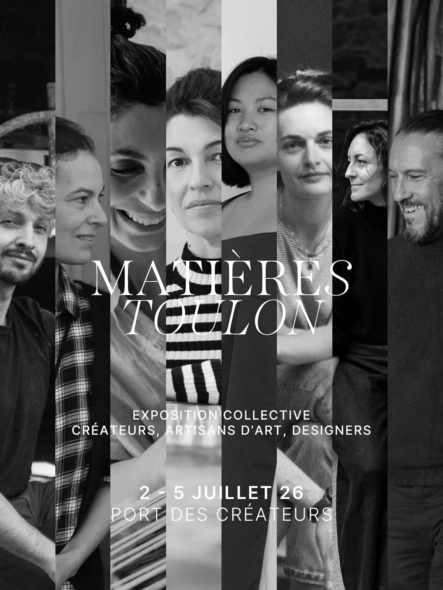 MATIÈRES Toulon : une exposition collective de designers et artisans d'art à voir du 2 au 5 juillet 2026 MATIÈRES Toulon : une exposition collective de designers et artisans d'art à voir du 2 au 5 juillet 2026