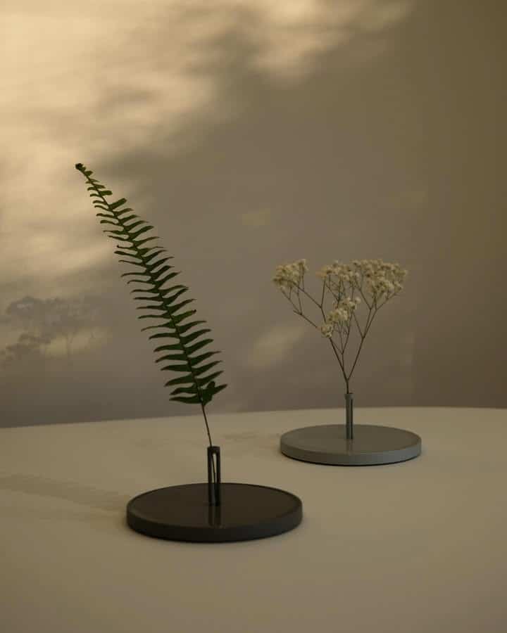 Un ingénieur mécanique, un vase, et rien autour : Fountain par le studio jido