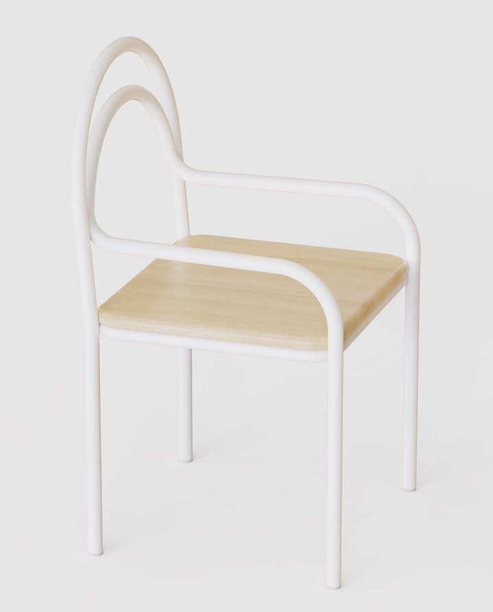 Manuel Golub plie le tube d'acier et rend hommage à la chaise de bistrot Manuel Golub plie le tube d'acier et rend hommage à la chaise de bistrot