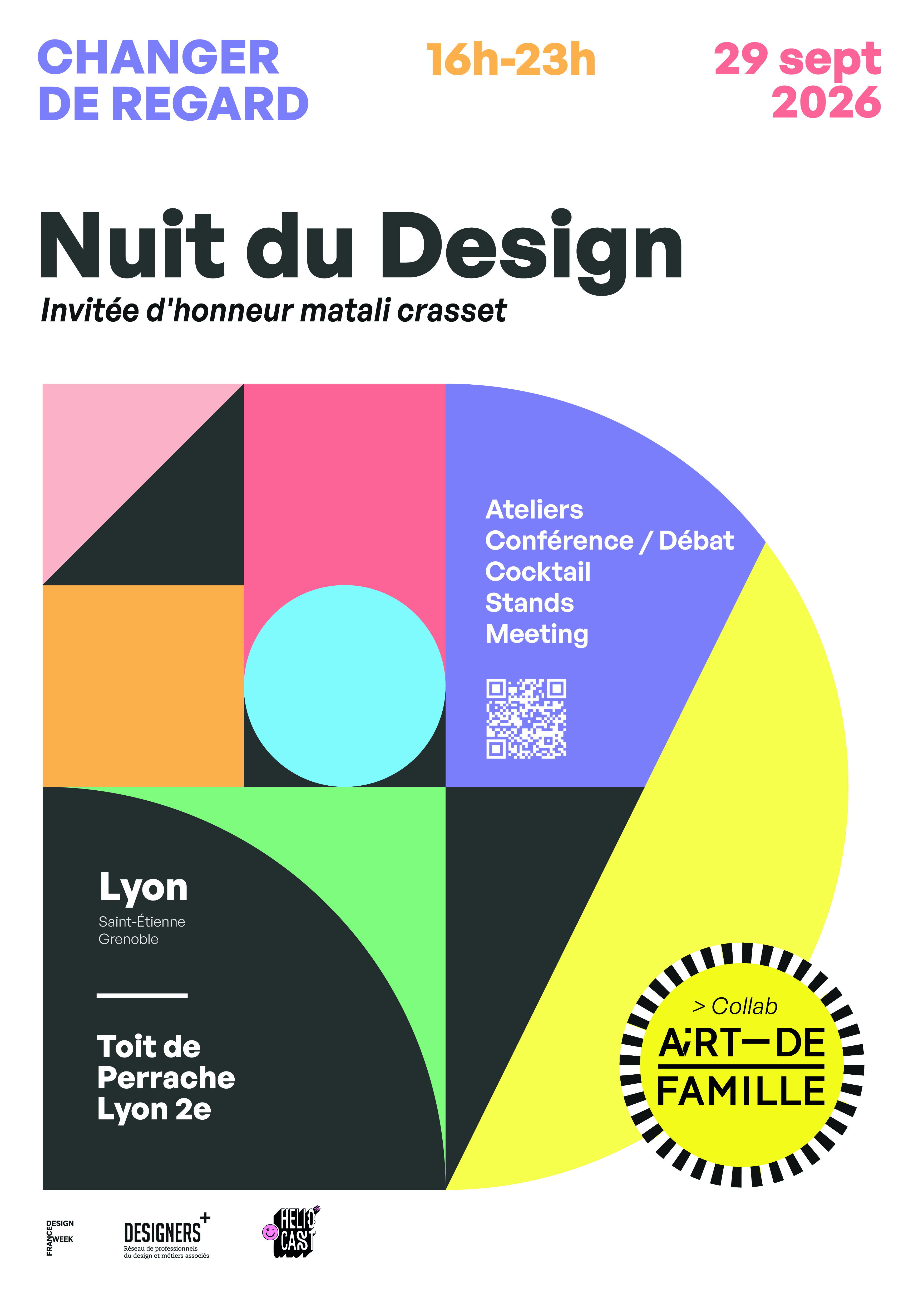 Agenda : Nuit du Design 2026 à Lyon, matali crasset invitée d'honneur sur le Toit de Perrache Agenda : Nuit du Design 2026 à Lyon, matali crasset invitée d'honneur sur le Toit de Perrache